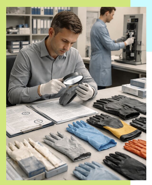 Сертификация перчаток и средств защиты продукции в Керчи