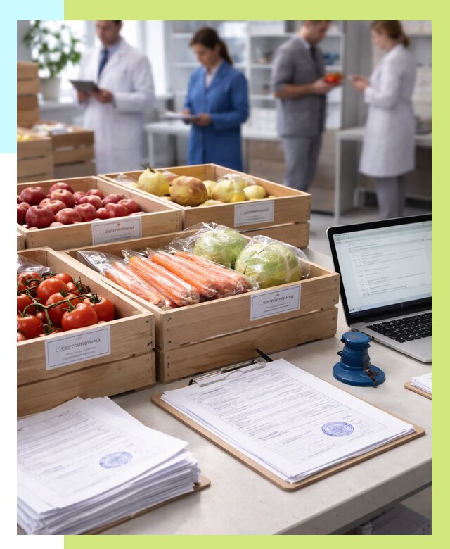 Сертификация овощей и фруктов в Керчи от 8680 р. | Алешин-Крч