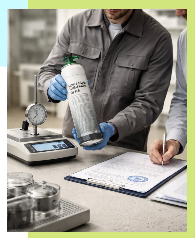 Сертификация монтажной пены в Керчи от 15318 р. | Алешин-Крч