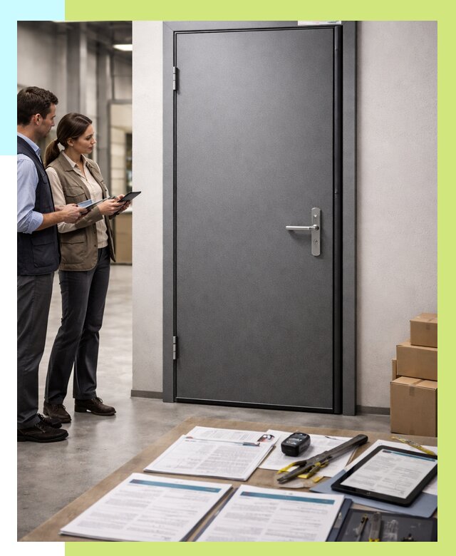 Сертификация противопожарных дверей в Керчи от 9191 р. | Алешин-Крч