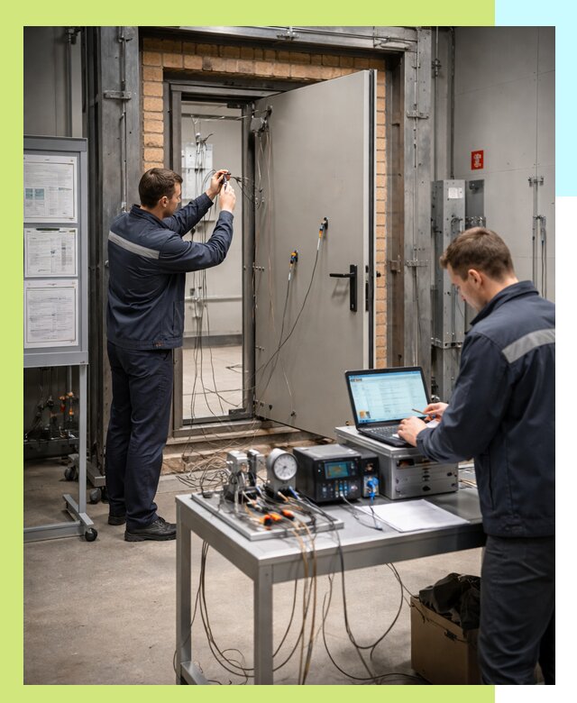 Сертификация противопожарных дверей в Керчи по ГОСТ и ТР