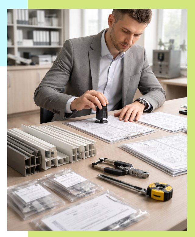 Сертификация ПВХ продукции в Керчи от 8680 р., Алешин-Крч