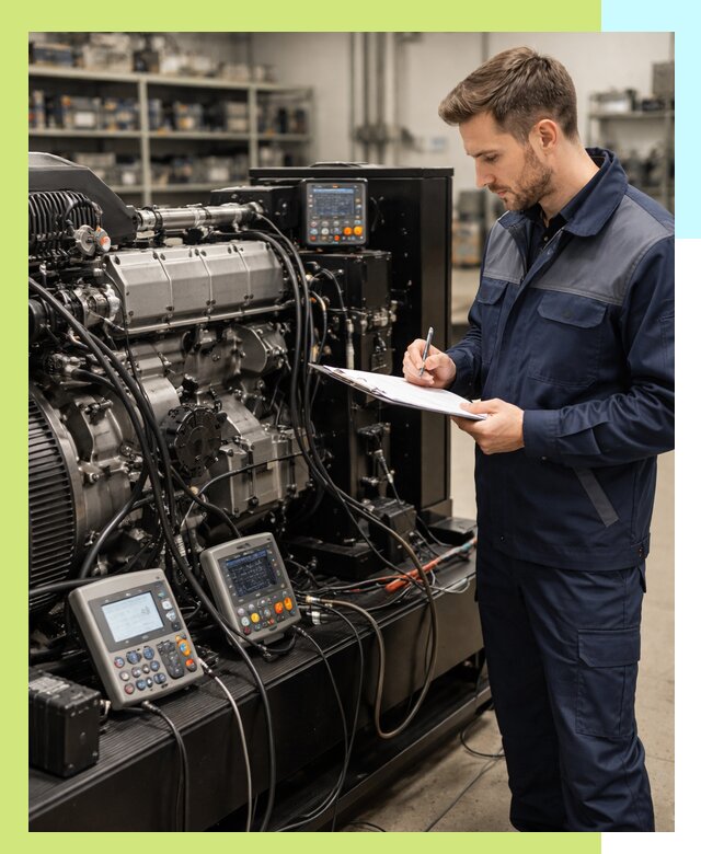 Сертификация дизельных генераторов и их оборудования в Керчи