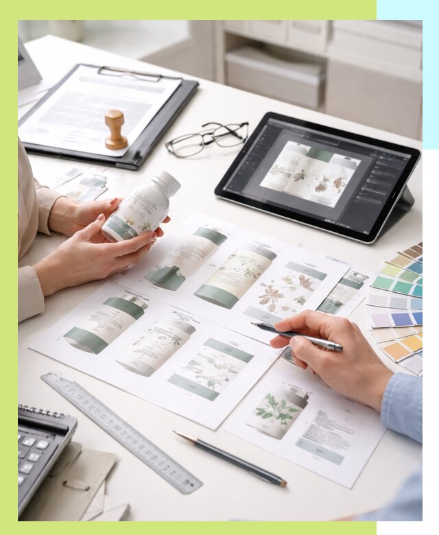 Профессиональная разработка дизайна и текста этикетки продукции в Керчи