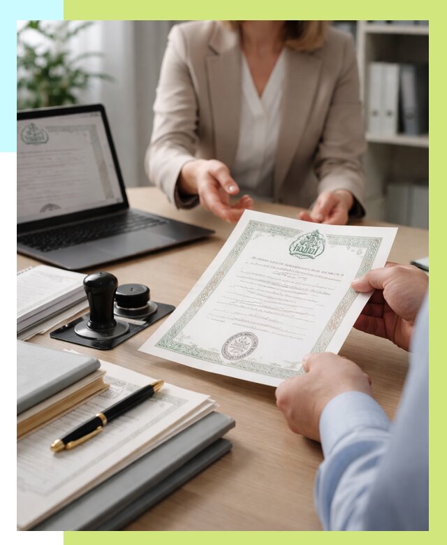 Халяль сертификат в Керчи, получить от 15318 р. | Алешин-Крч