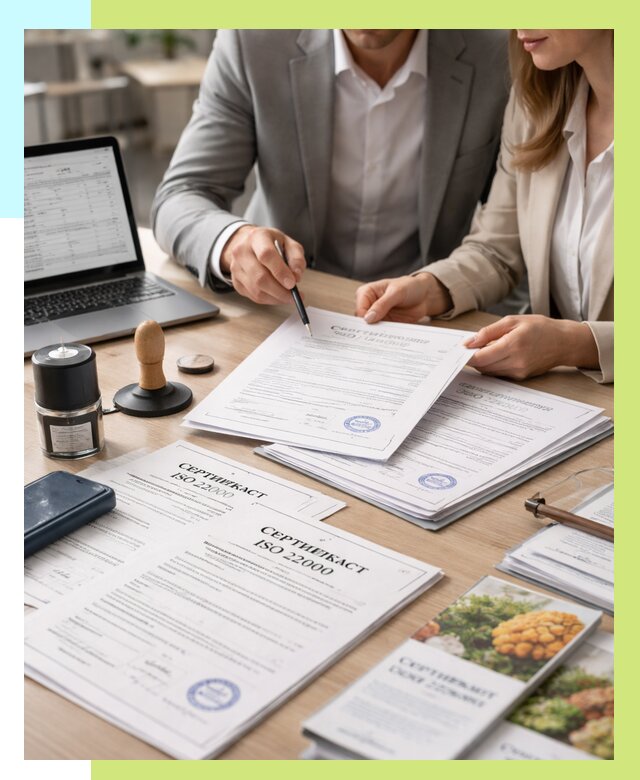 Сертификат ISO 22000 в Керчи от 40848 р. под ключ | Алешин-Крч