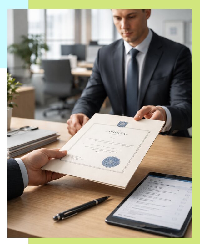 Сертификат ISO 30301 в Керчи от 35742 р. | Алешин-Крч - под ключ